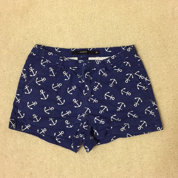 ‼️3 for $20! Harper Blue Anchors Print Shorts - Picture 1 of 5
